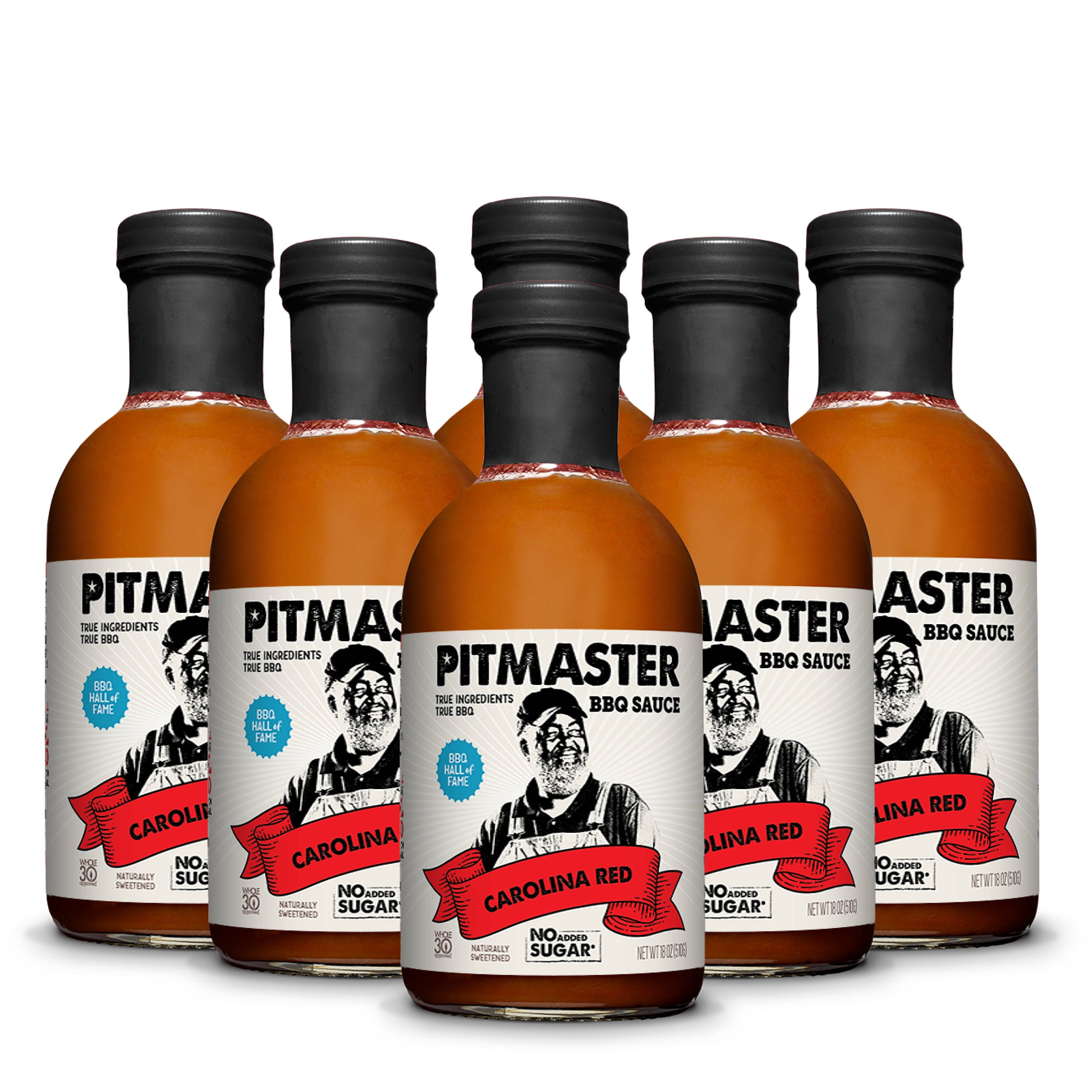 Pitmaster Carolina Red BBQ Sauce, No Added Sugar