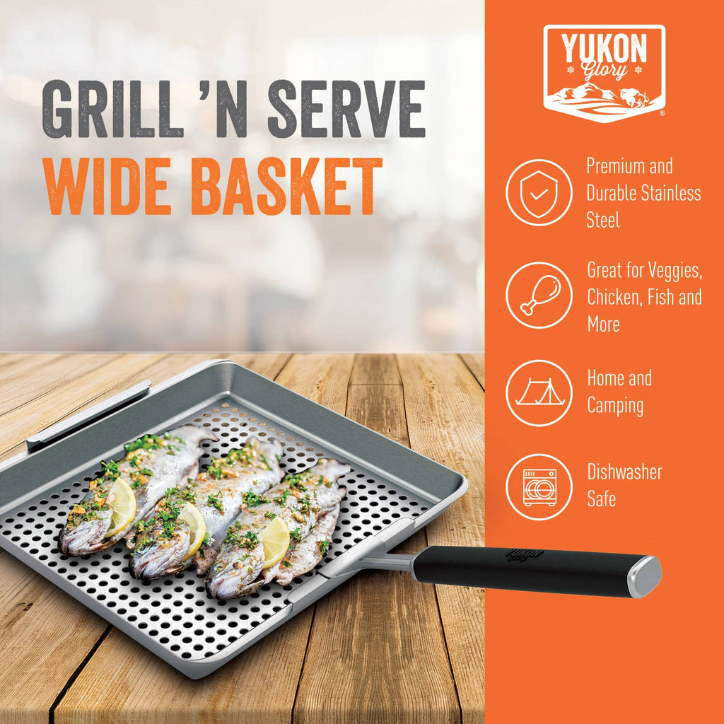 Yukon Glory BBQ 'N Serve Wide Basket