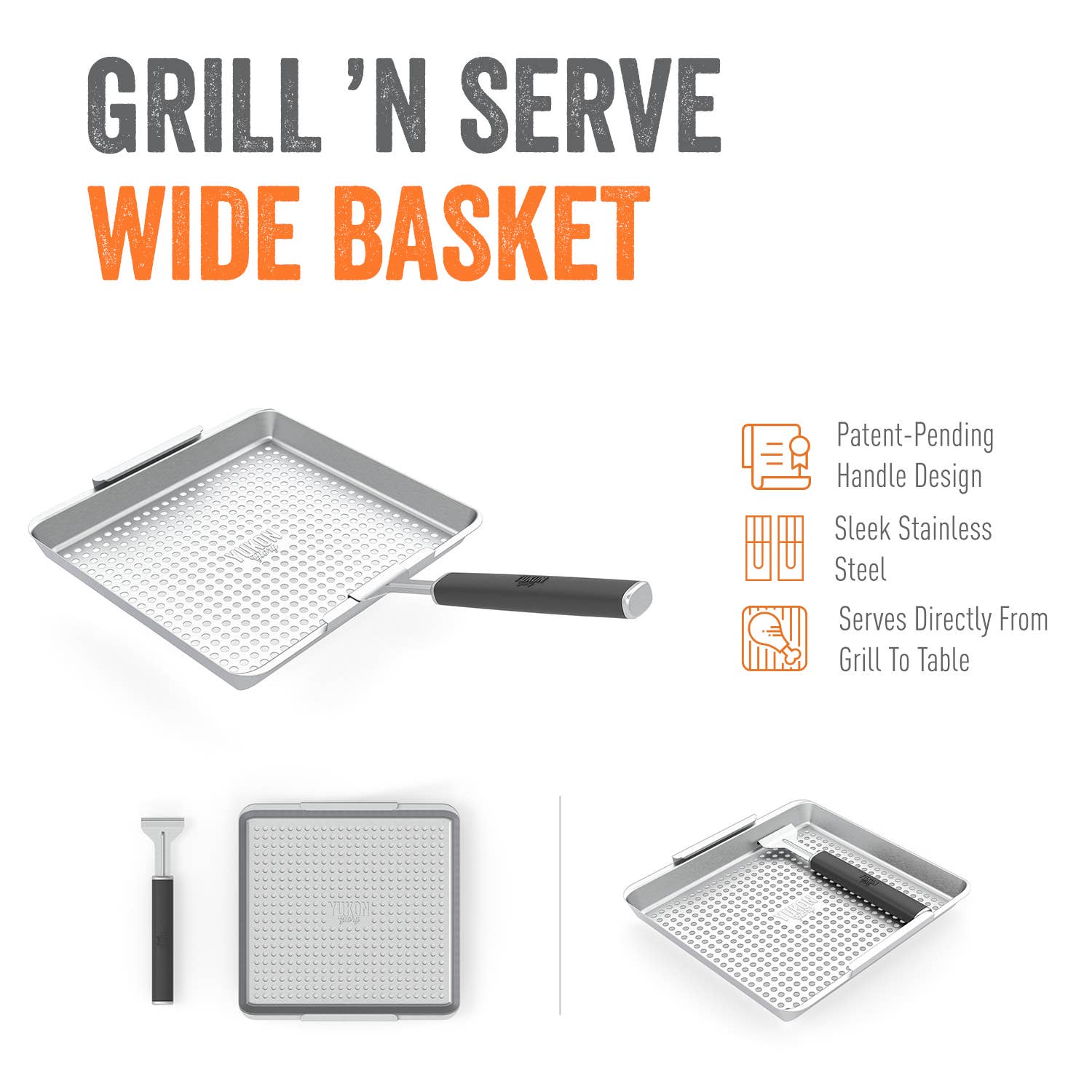Yukon Glory BBQ 'N Serve Wide Basket