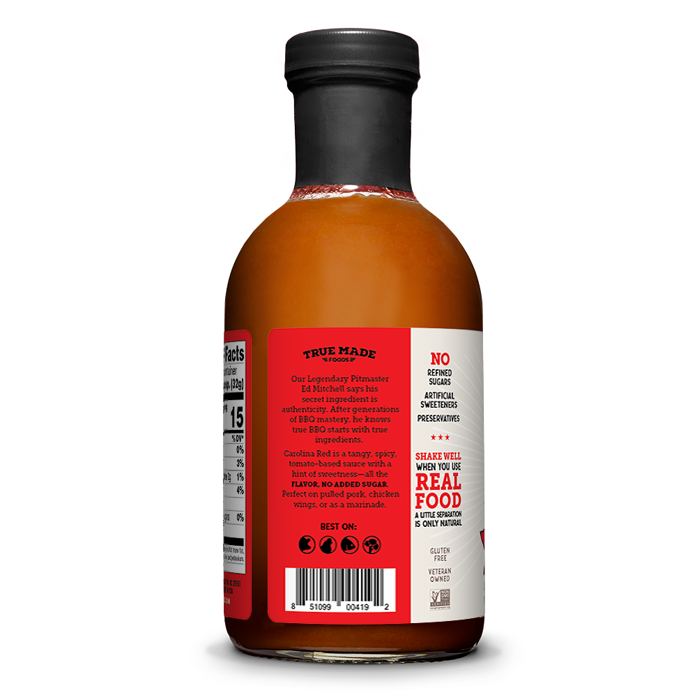Pitmaster Carolina Red BBQ Sauce, No Added Sugar