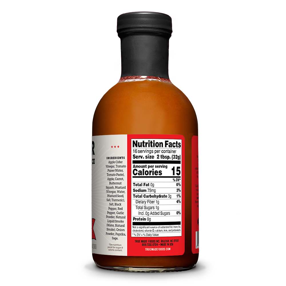 Pitmaster Carolina Red BBQ Sauce, No Added Sugar