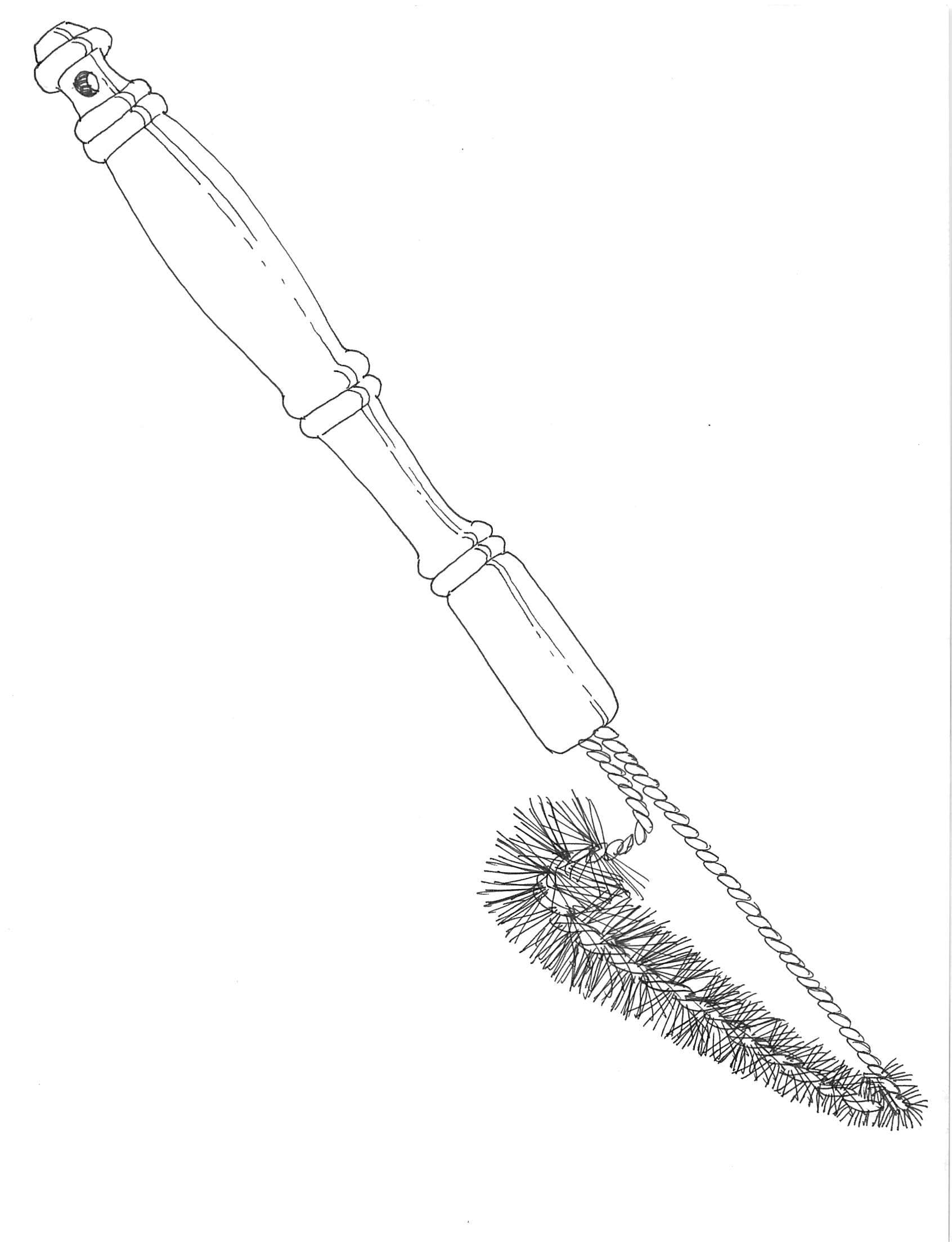 DELUXE 15" BBQ GRILL BRUSH FOR GAS GRILLS